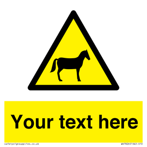 Custom warning horses